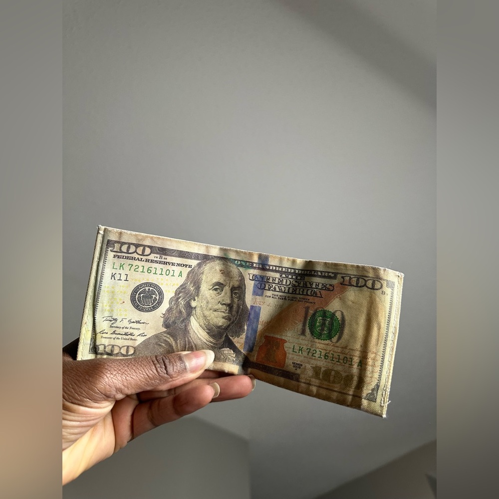 100 Dollar 💵 Bill Wallet Folded US Dollar Bill